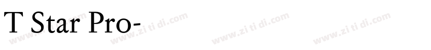 T Star Pro字体转换